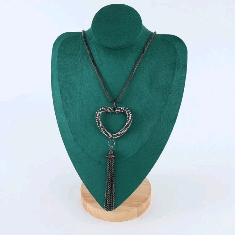 🍉5 for $25* Chain Heart Tassel Necklace
